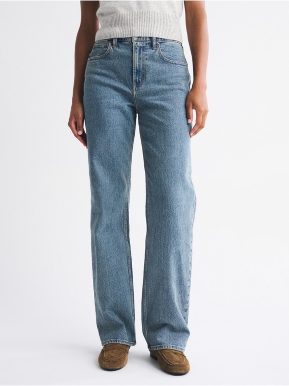NWT Abercrombie and fitch Curve Love High Rise 90s Relaxed Jean